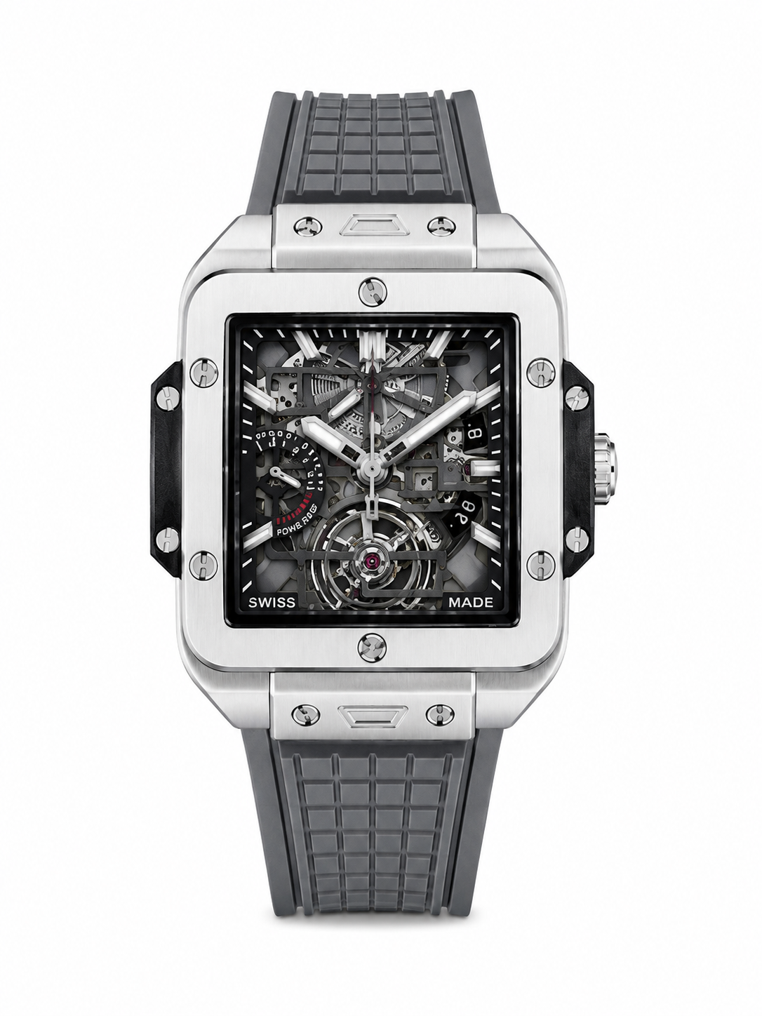 Grey Skeleton Men’s Sports Watch | Premium Rubber Strap