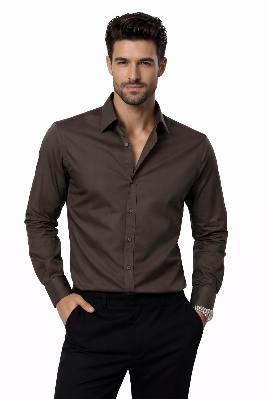 Premium Armani Lycra Fabric Shirt