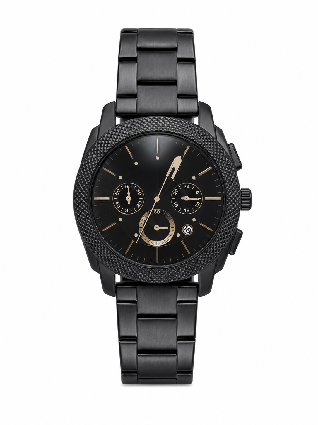 Black Luxury Chronograph Men’s Watch | Stainless Steel