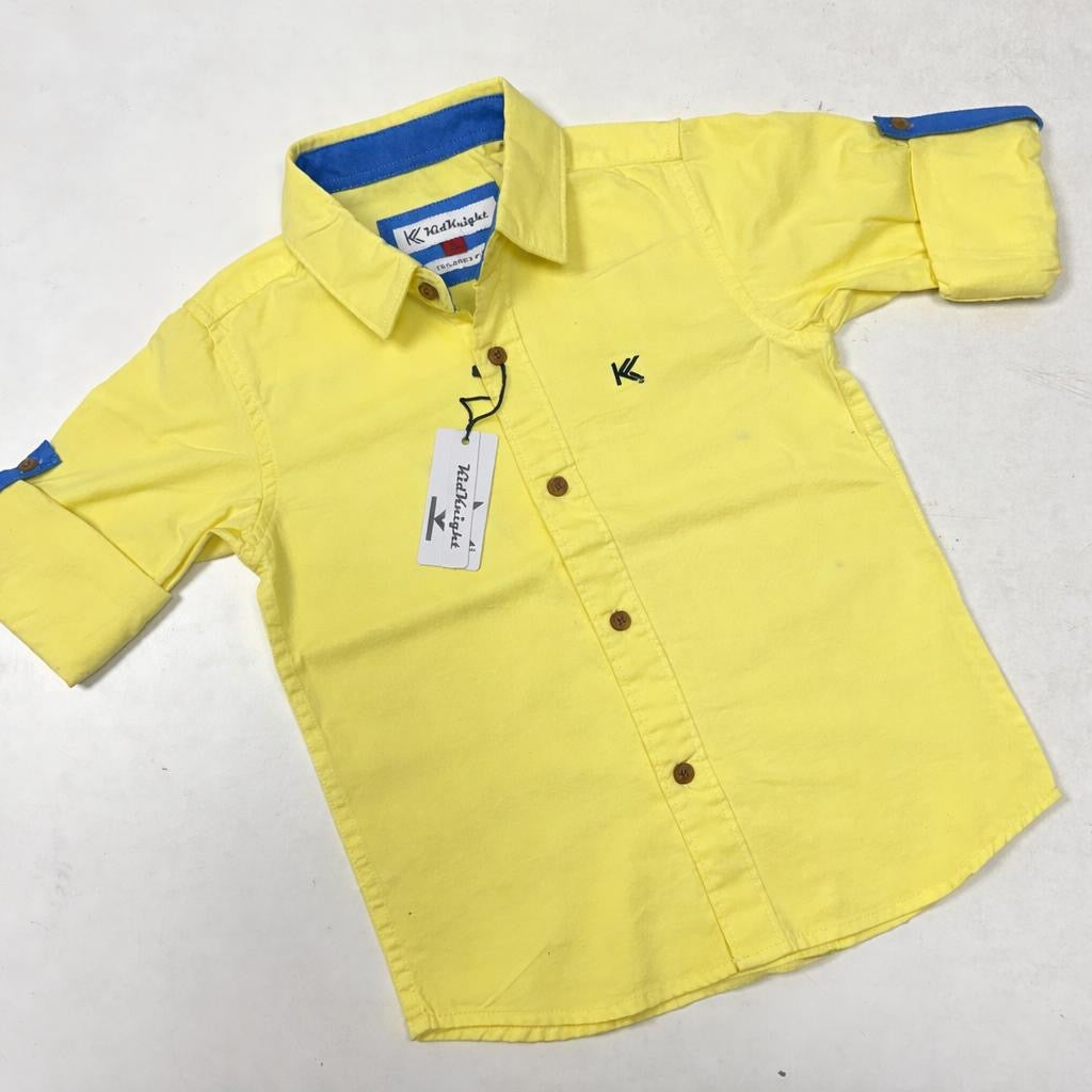 Premium Plain Shirts for Kids – Stylish Cotton Casual Boys Shirt
