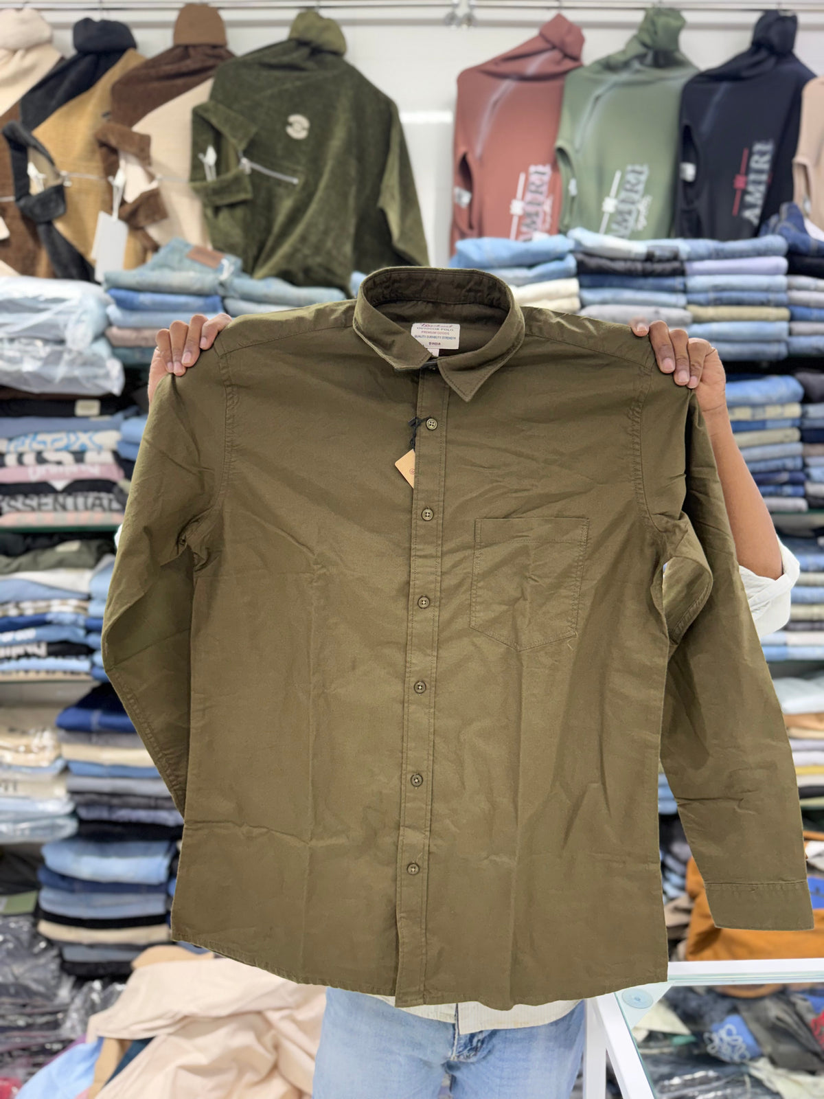 Oxford Cotton Solid Color Shirts for Men