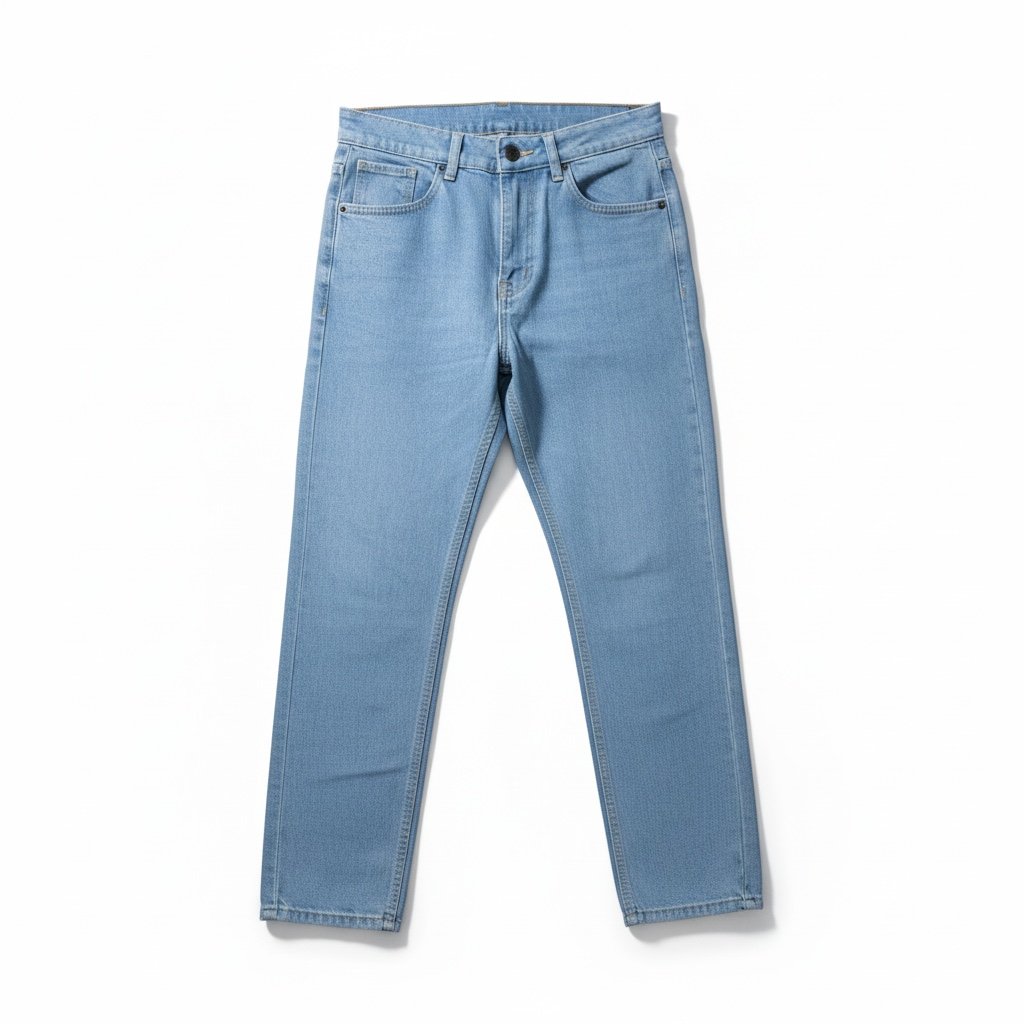 Mom Fit Baggy Jeans - Sky Blue