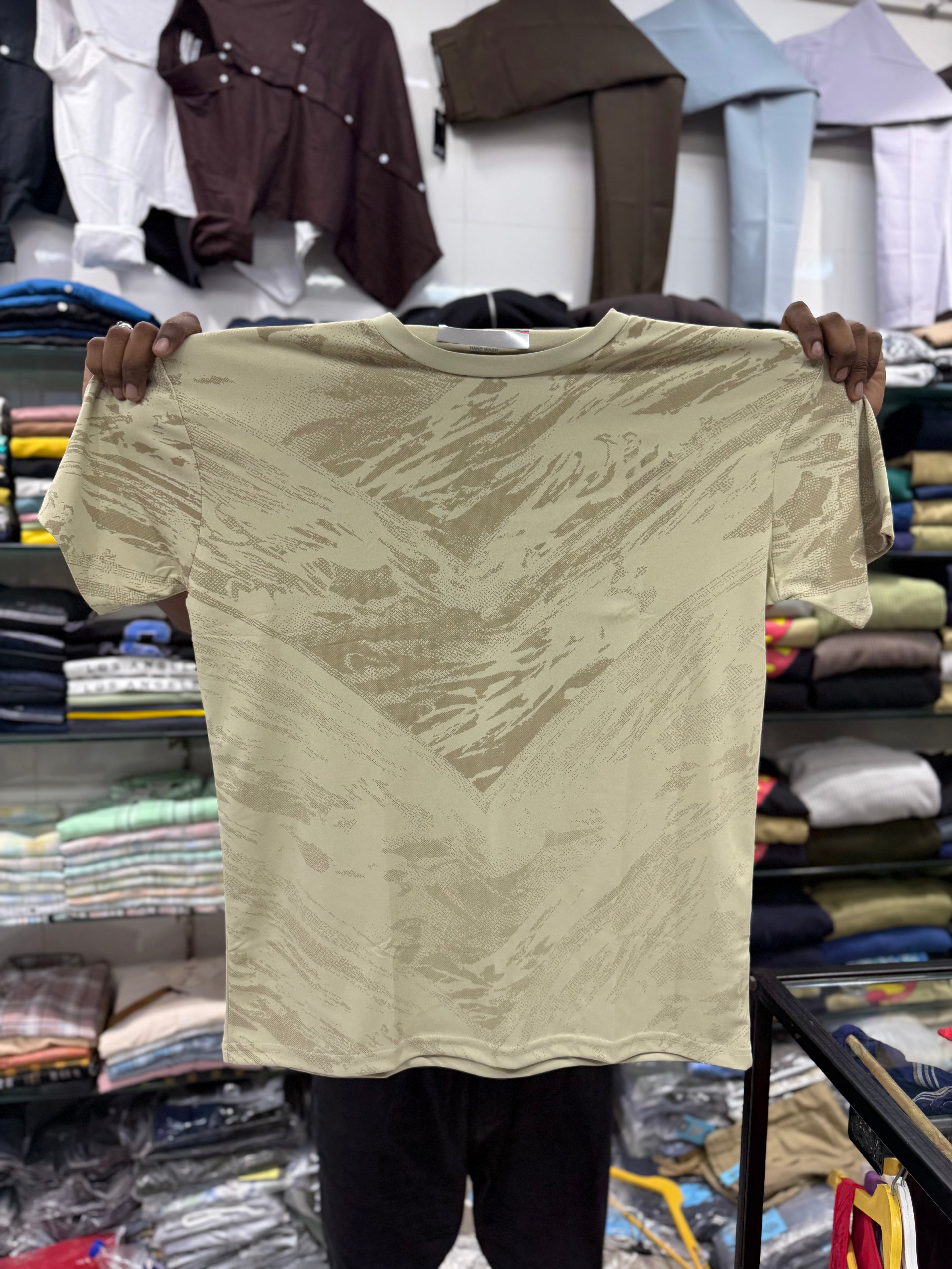 Dri Fit Tshirts Self Pattern Fiya Collections