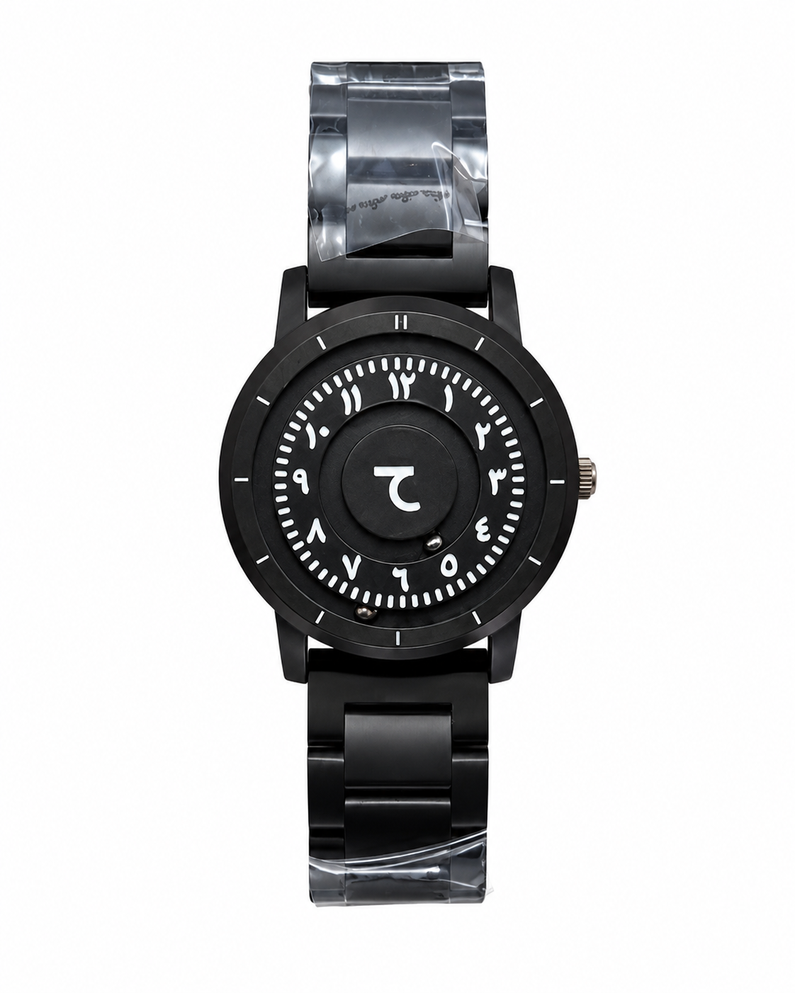 Black Arabic Dial Men’s Watch | Minimalist Steel Watch