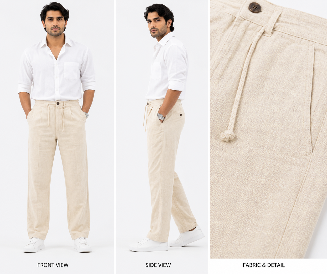 Premium Linen Casual Pants - Fiya Collections