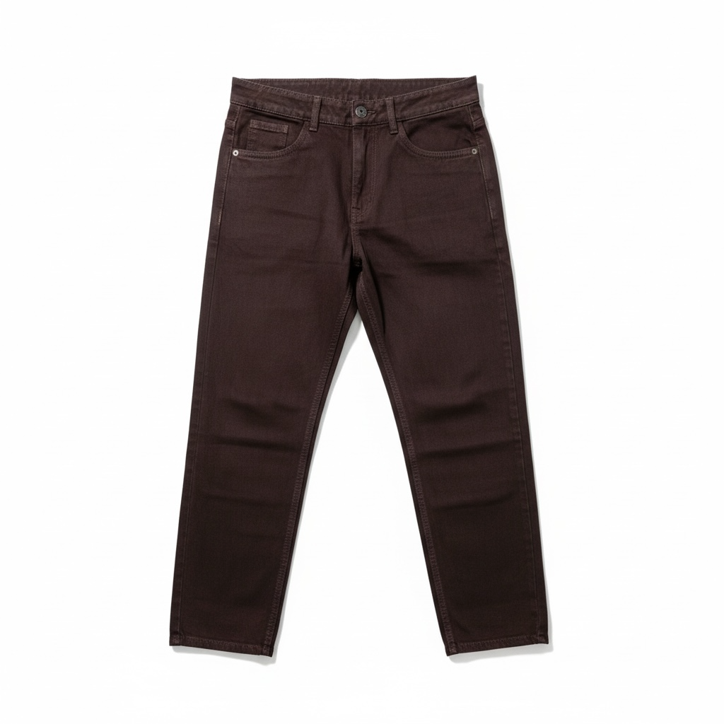 Mom Fit Baggy Jeans - Dark Wine