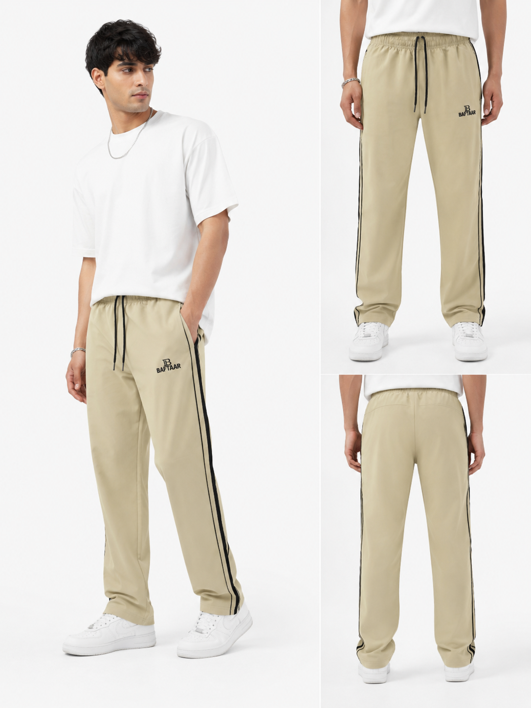 Men's Straight Fit Loose Track Pants