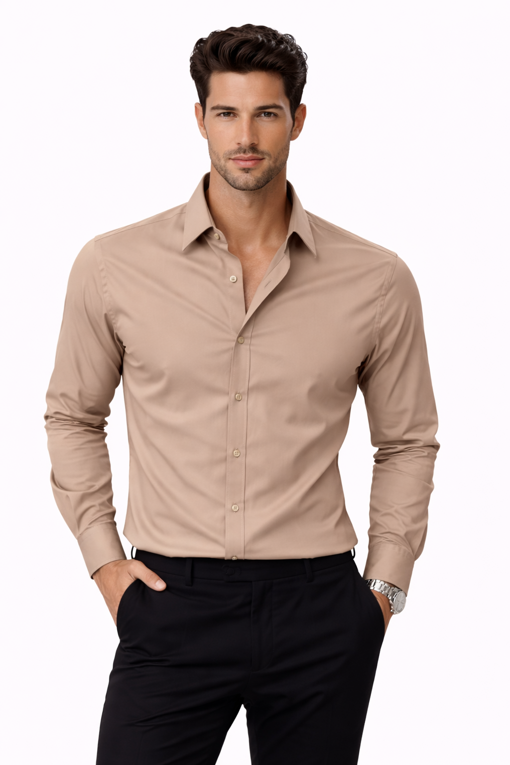 Premium Armani Lycra Fabric Shirt