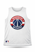 Washington Wizards White Sleeveless Tank Top for Men – Basketball Sports Gym Vest