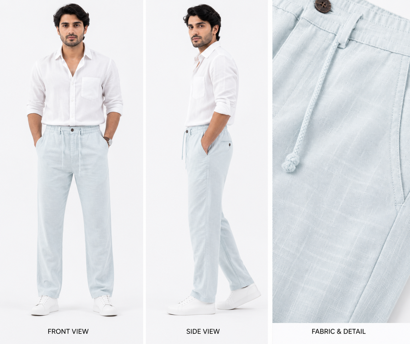 Premium Linen Casual Pants - Fiya Collections