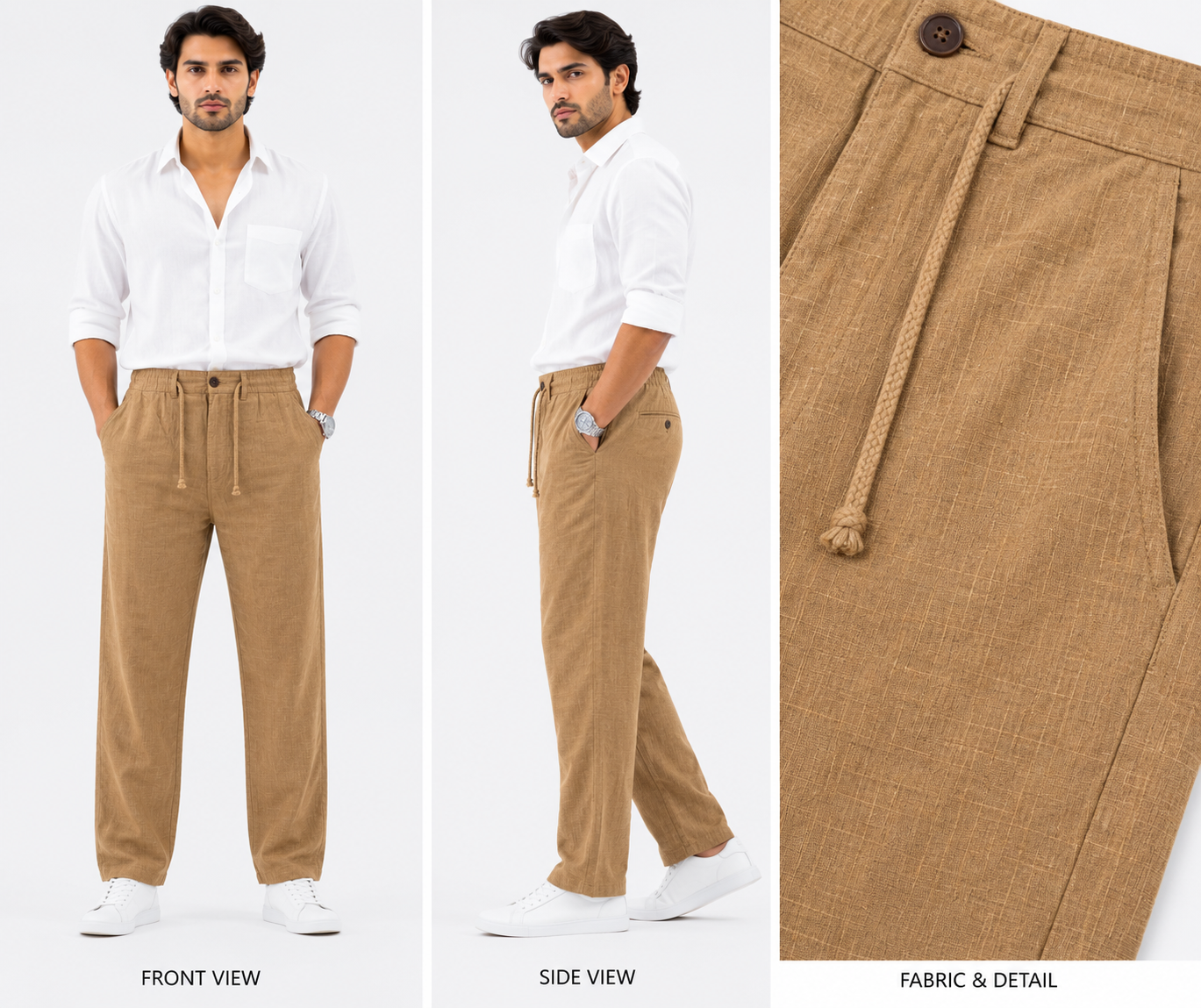 Premium Linen Casual Pants - Fiya Collections