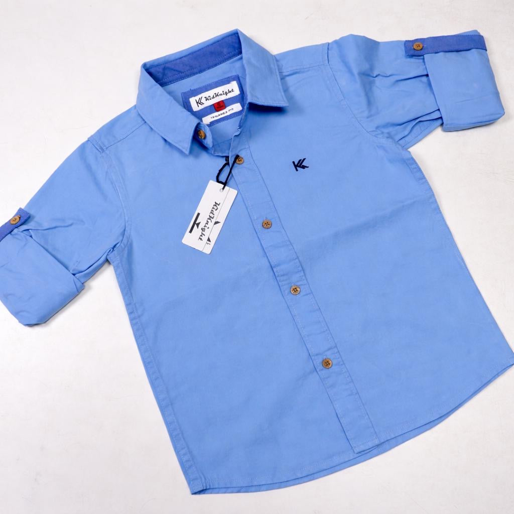 Premium Plain Shirts for Kids – Stylish Cotton Casual Boys Shirt