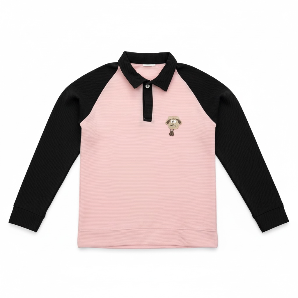 Men's Collar Full Sleeves T-shirts- M Size