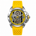 Yellow Skeleton Men's Sports Watch | Premium Rubber Strap