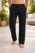 Linen Loose Straight Fit Trousers Fiya Collections