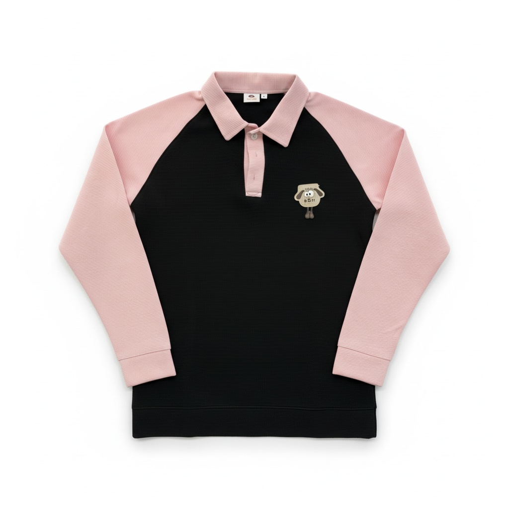 Men's Collar Full Sleeves T-shirts- M Size