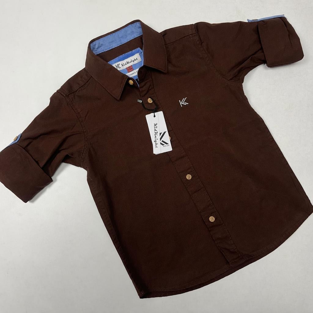 Premium Plain Shirts for Kids – Stylish Cotton Casual Boys Shirt