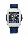 Blue Skeleton Men’s Sports Watch | Premium Rubber Strap