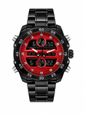 Black & Red Digital Analog Men's Watch | Sports Watch