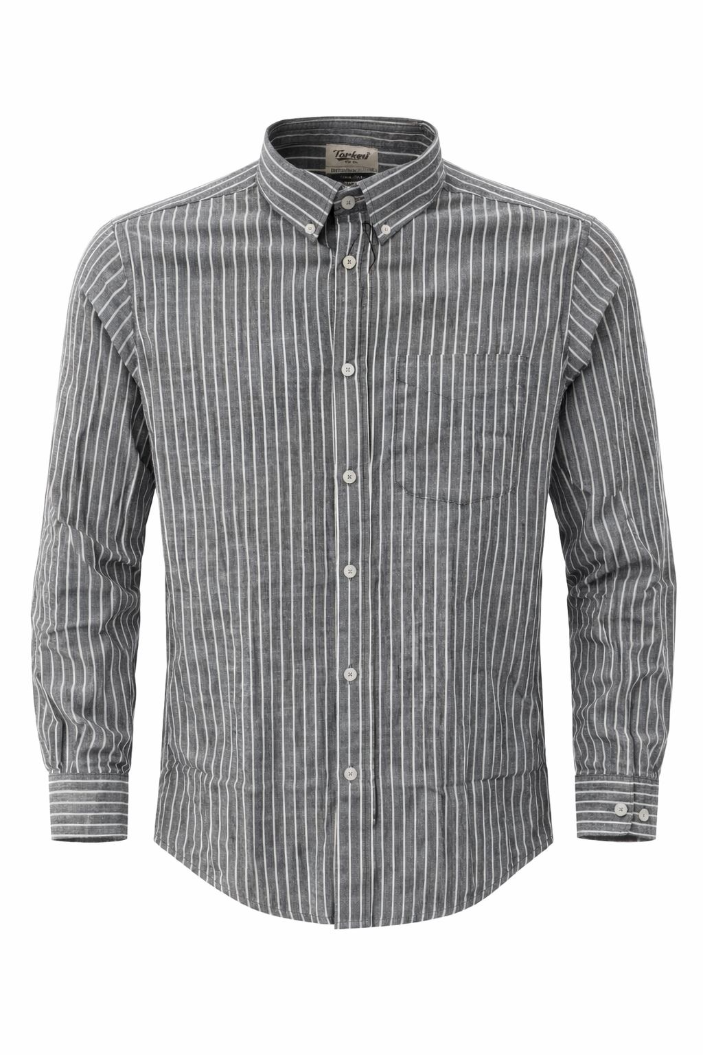 Men's Lining Full Sleeves Shirts - Dark Grey