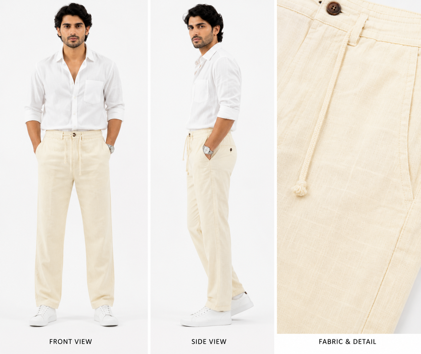 Premium Linen Casual Pants - Fiya Collections