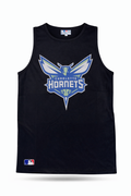 Charlotte Hornets Black Sleeveless Tank Top for Men – Basketball Gym Sports Vest