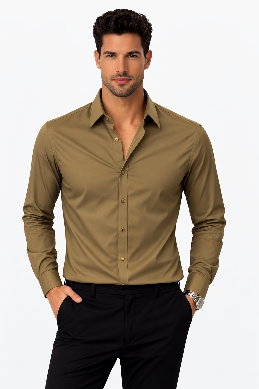 Premium Armani Lycra Fabric Shirt