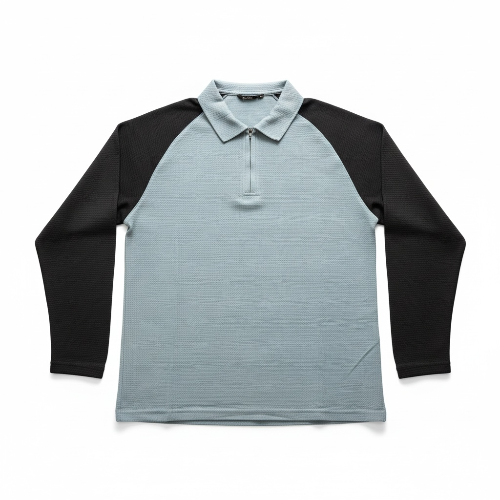 Men's Collar Full Sleeves T-shirts- M Size