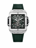 Green Skeleton Men’s Sports Watch | Premium Rubber Strap