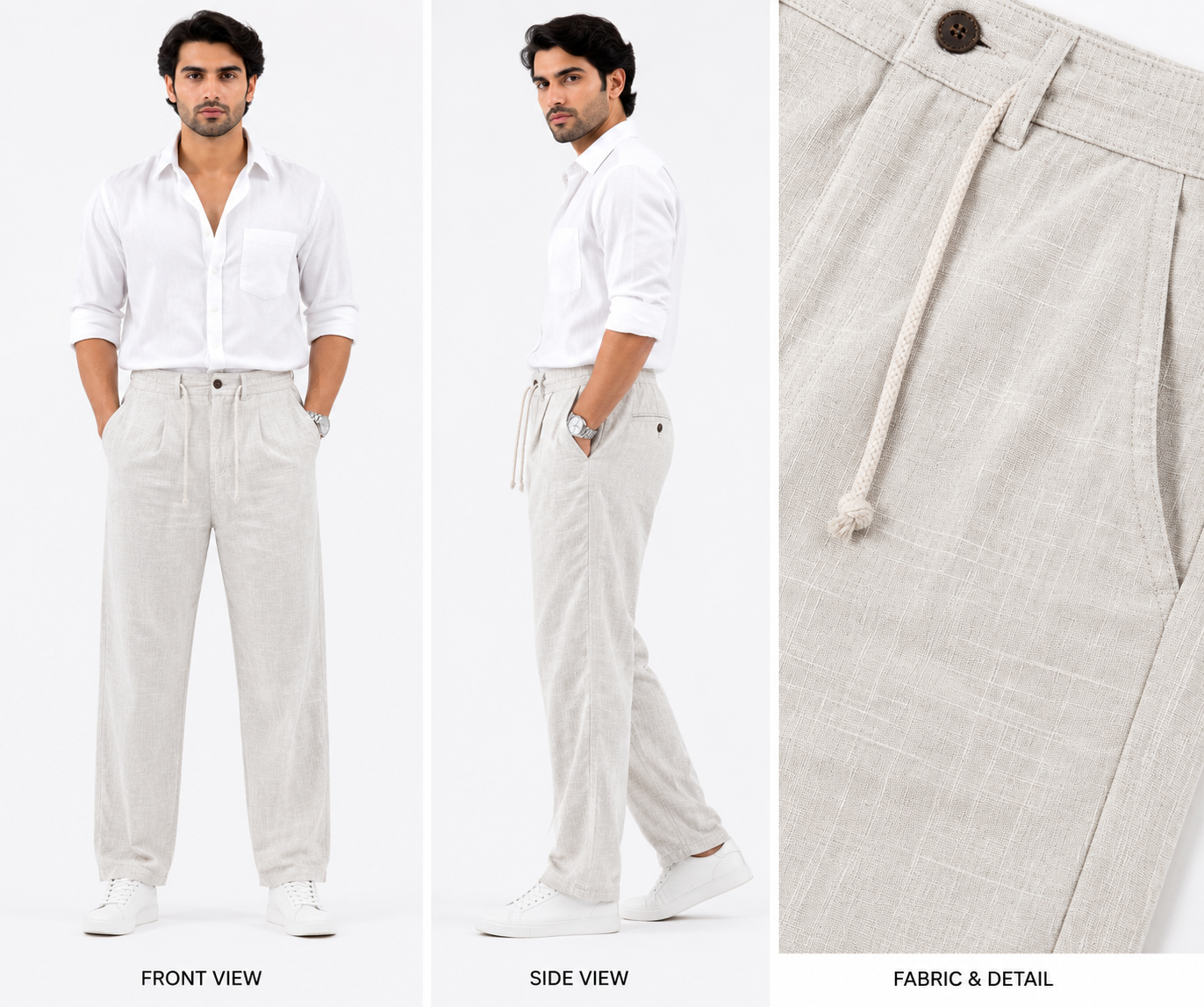 Premium Linen Casual Pants - Fiya Collections