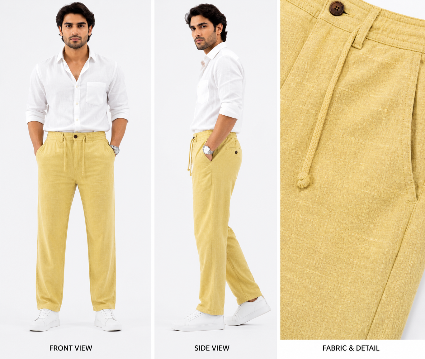 Premium Linen Casual Pants - Fiya Collections