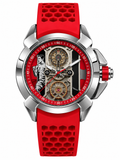 Red Skeleton Men’s Sports Watch | Premium Rubber Strap
