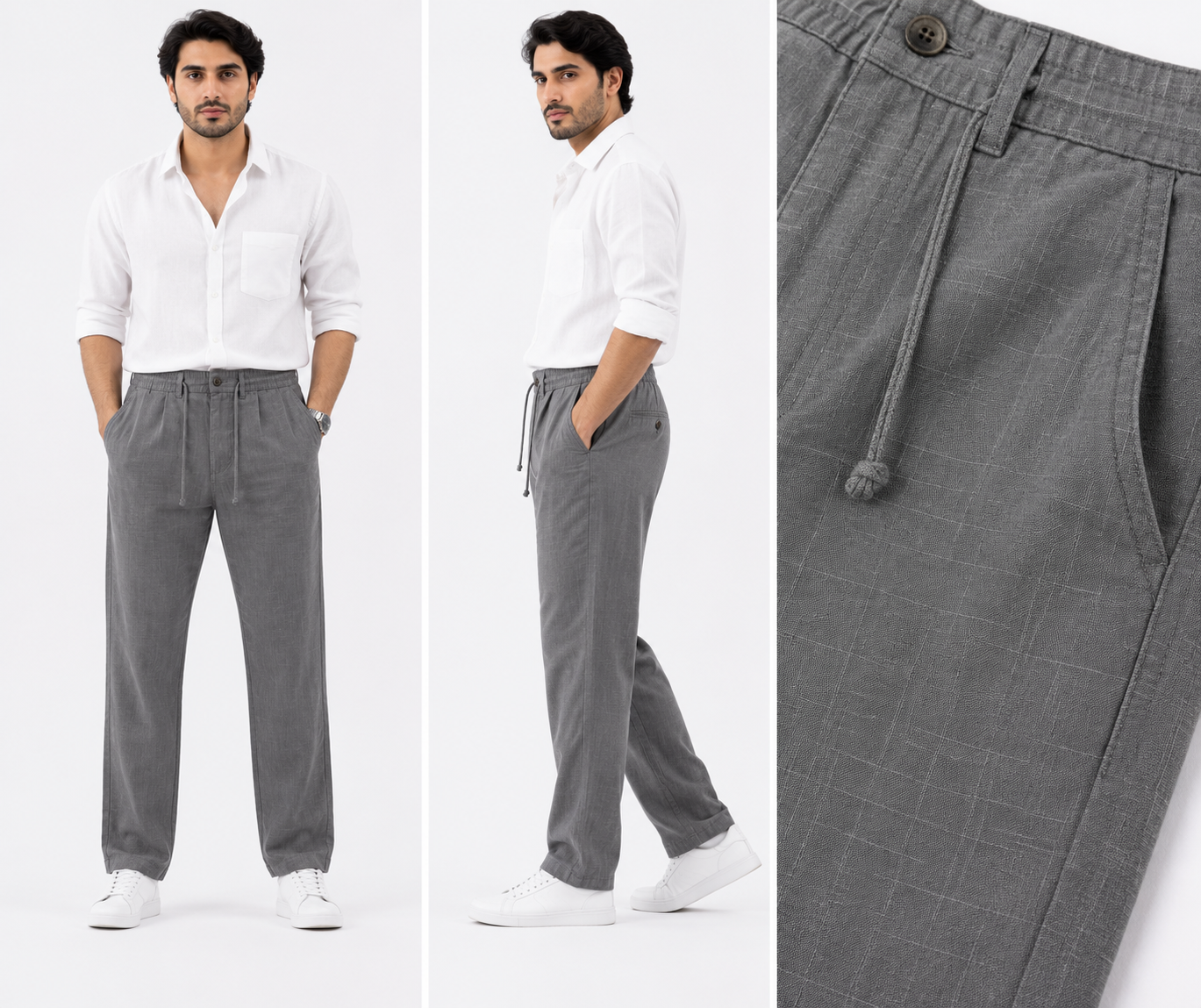 Premium Linen Casual Pants - Fiya Collections