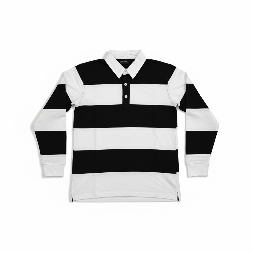 Men's Collar Full Sleeves T-shirts - M Size