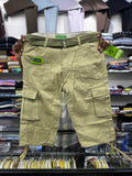 3/4 Cargo 6 Pocket Shorts - Light Khaki Color Fiya Collections
