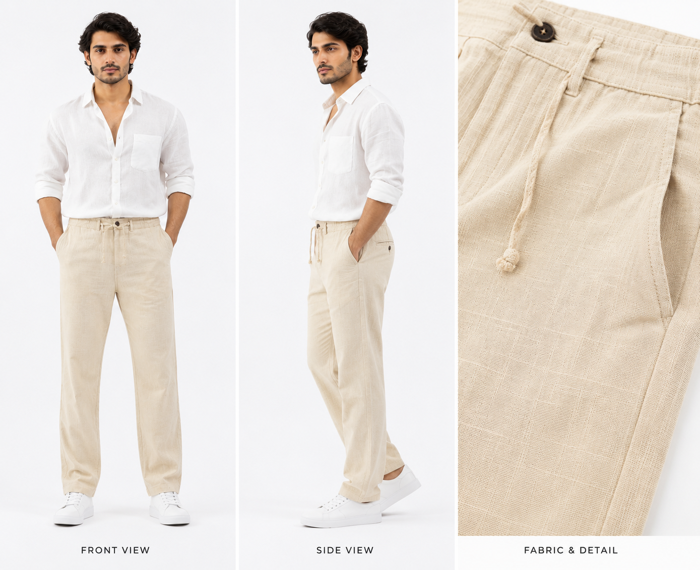 Premium Linen Casual Pants - Fiya Collections