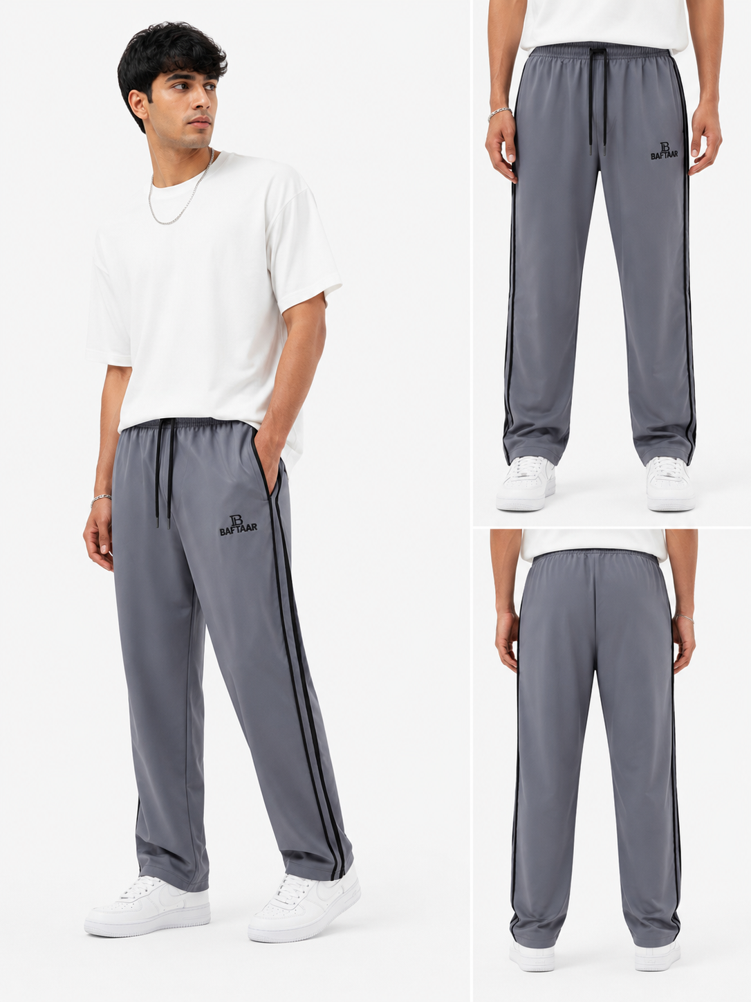 Men's Straight Fit Loose Track Pants