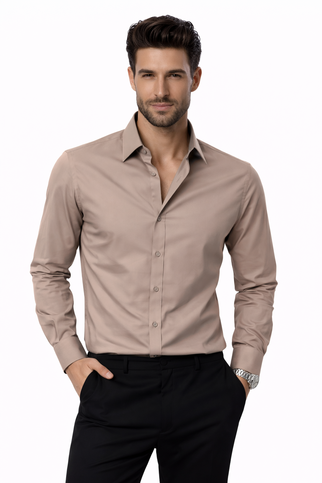 Premium Armani Lycra Fabric Shirt