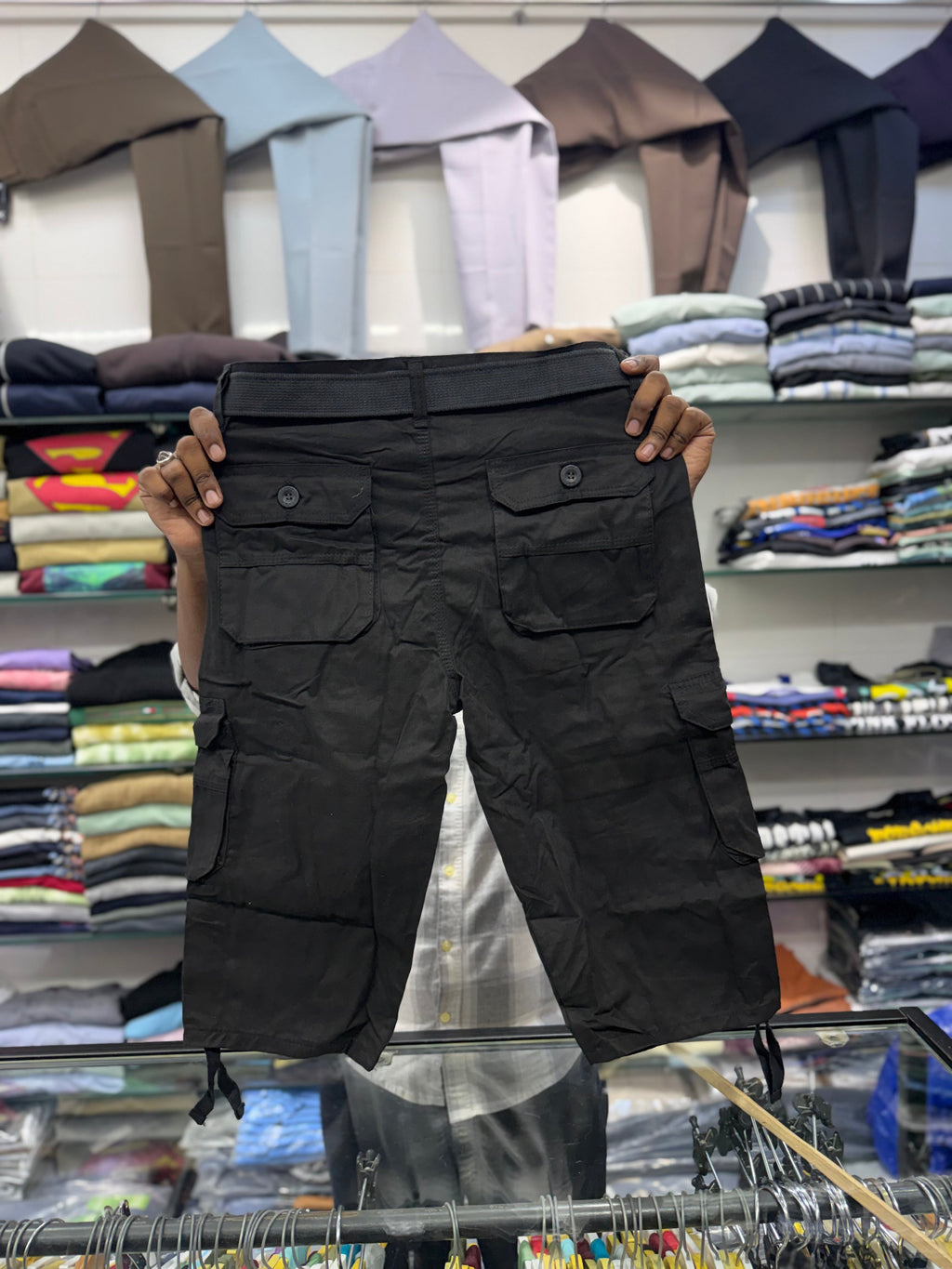 3/4 Cargo Shorts Fiya Collections