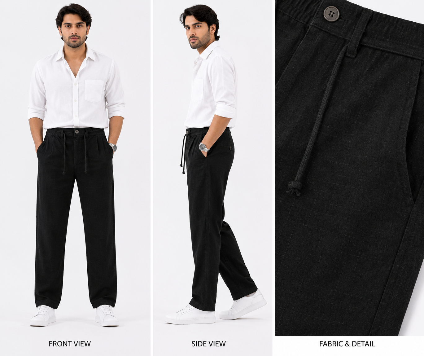 Premium Linen Casual Pants - Fiya Collections