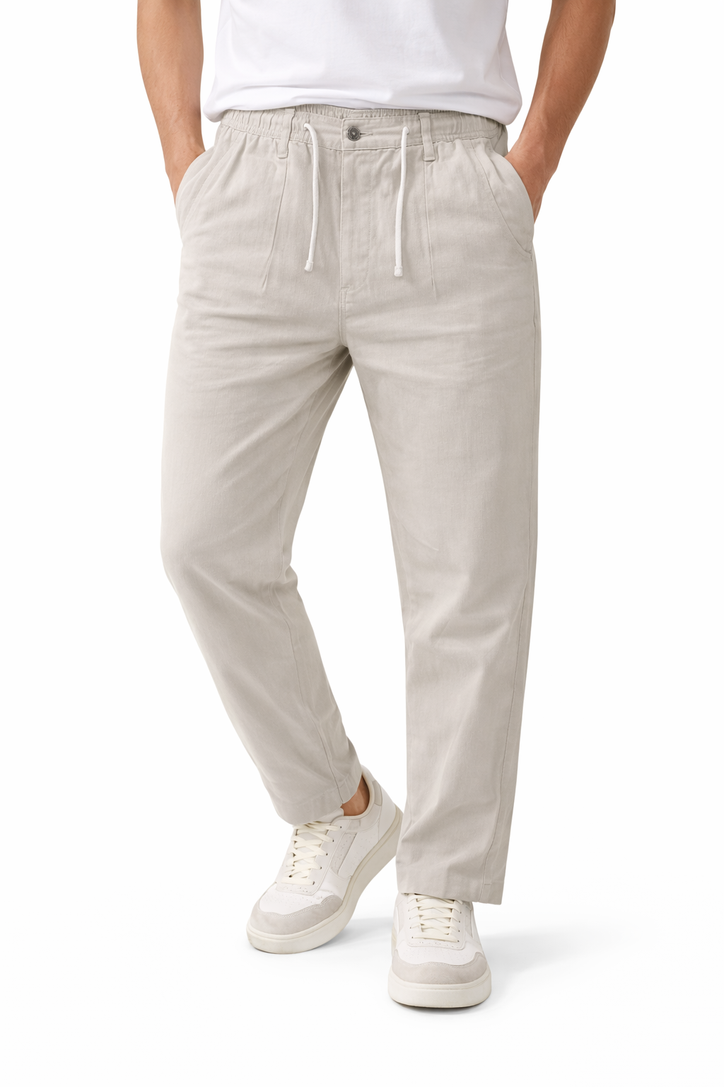 Premium Linen Straight Fit Pants