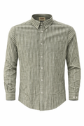Men's Lining Full Sleeves Shirts - Olive Green