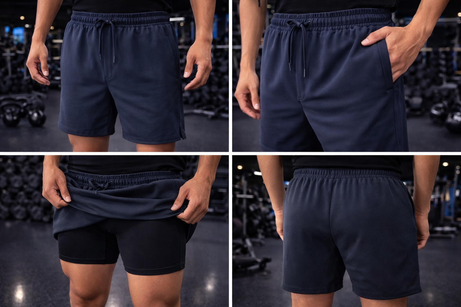 Men’s 2-in-1 Gym Shorts with Inner Compression