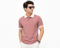 Polo Half Sleeves Tshirts Self Texture