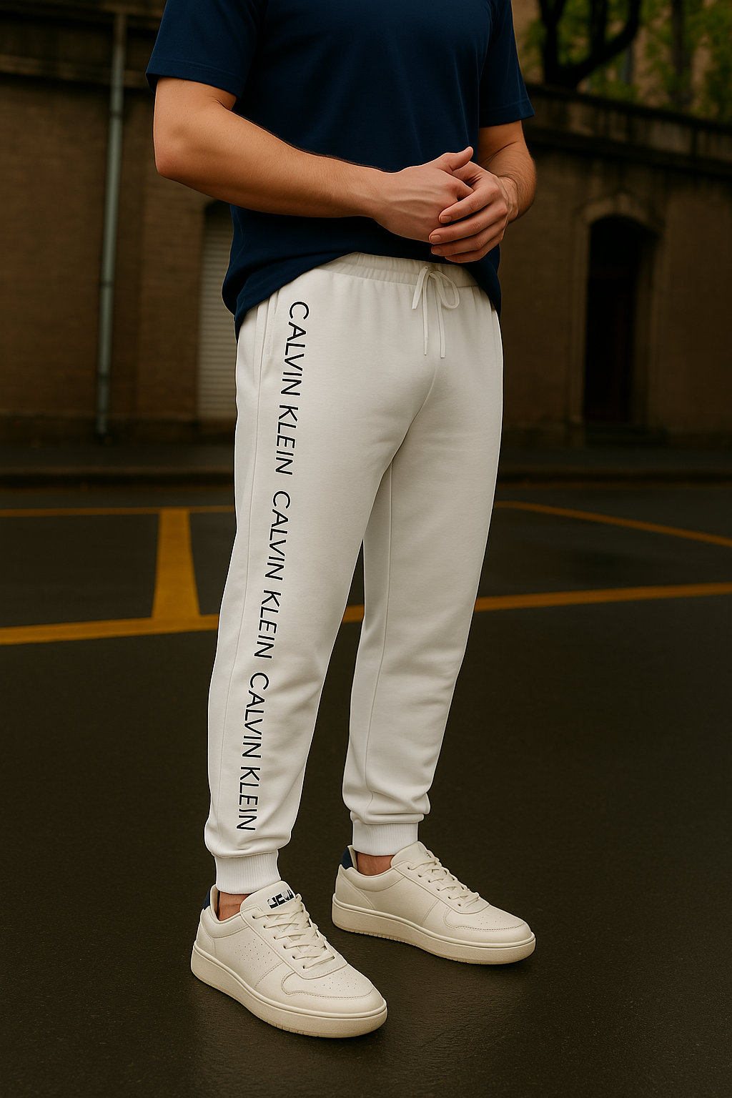 Imported Track Pants With Grip