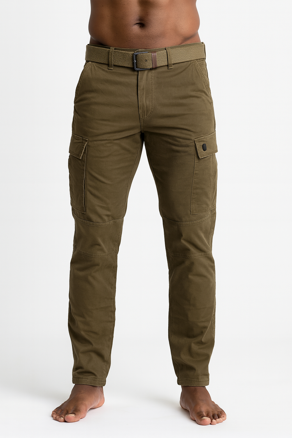 Men’s Tobacco Brown 6-Pocket Cargo Pants