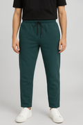 Men’s Popcorn Fabric Trackpants - Rama Green