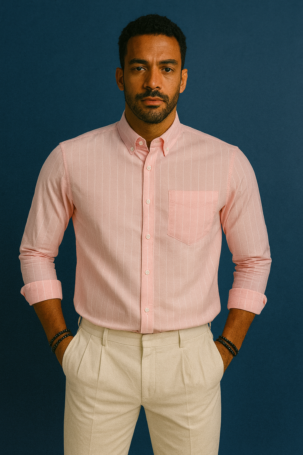 Men’s Classic Stripe Shirt - Pink