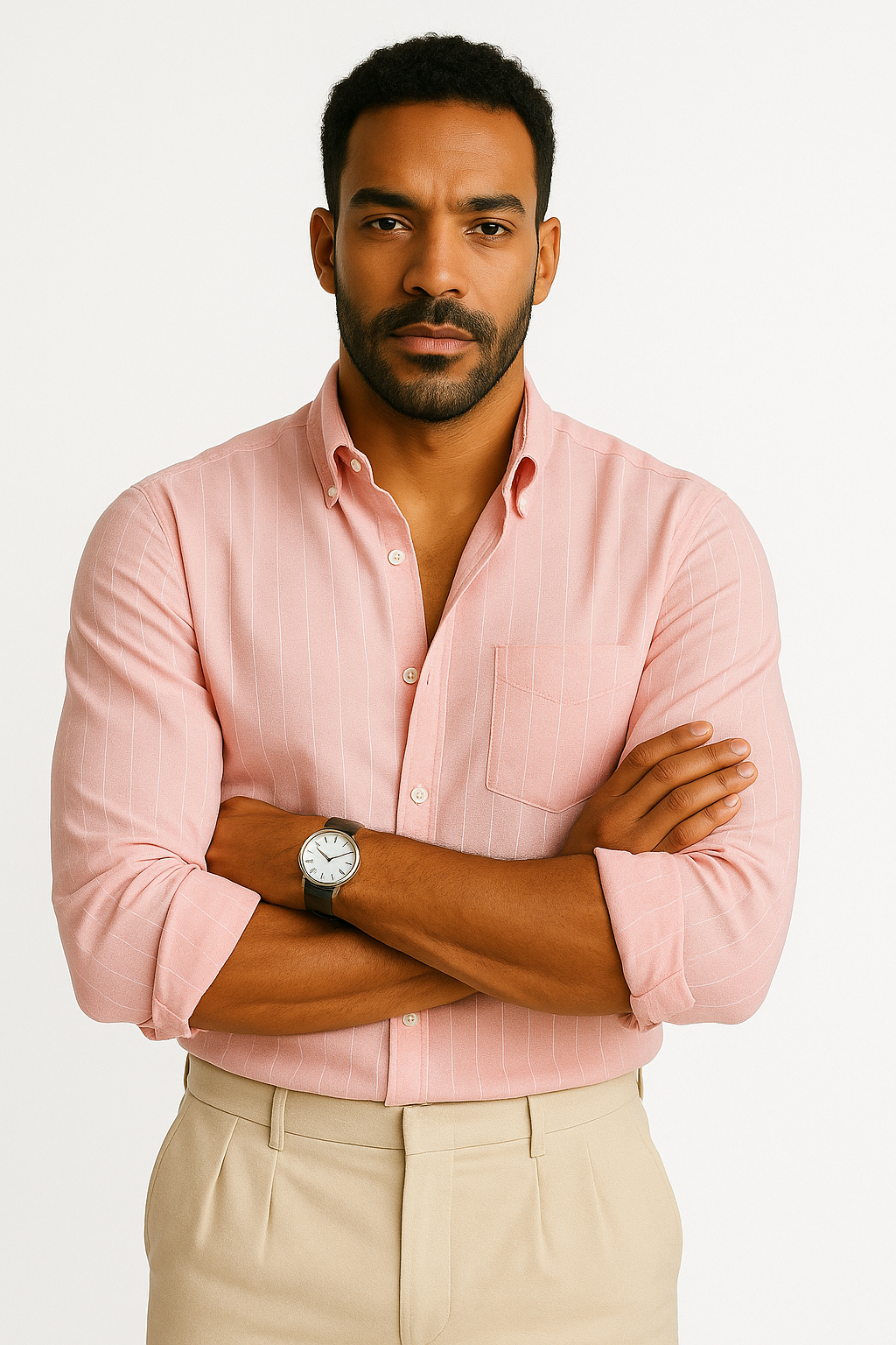 Men’s Classic Stripe Shirt - Pink