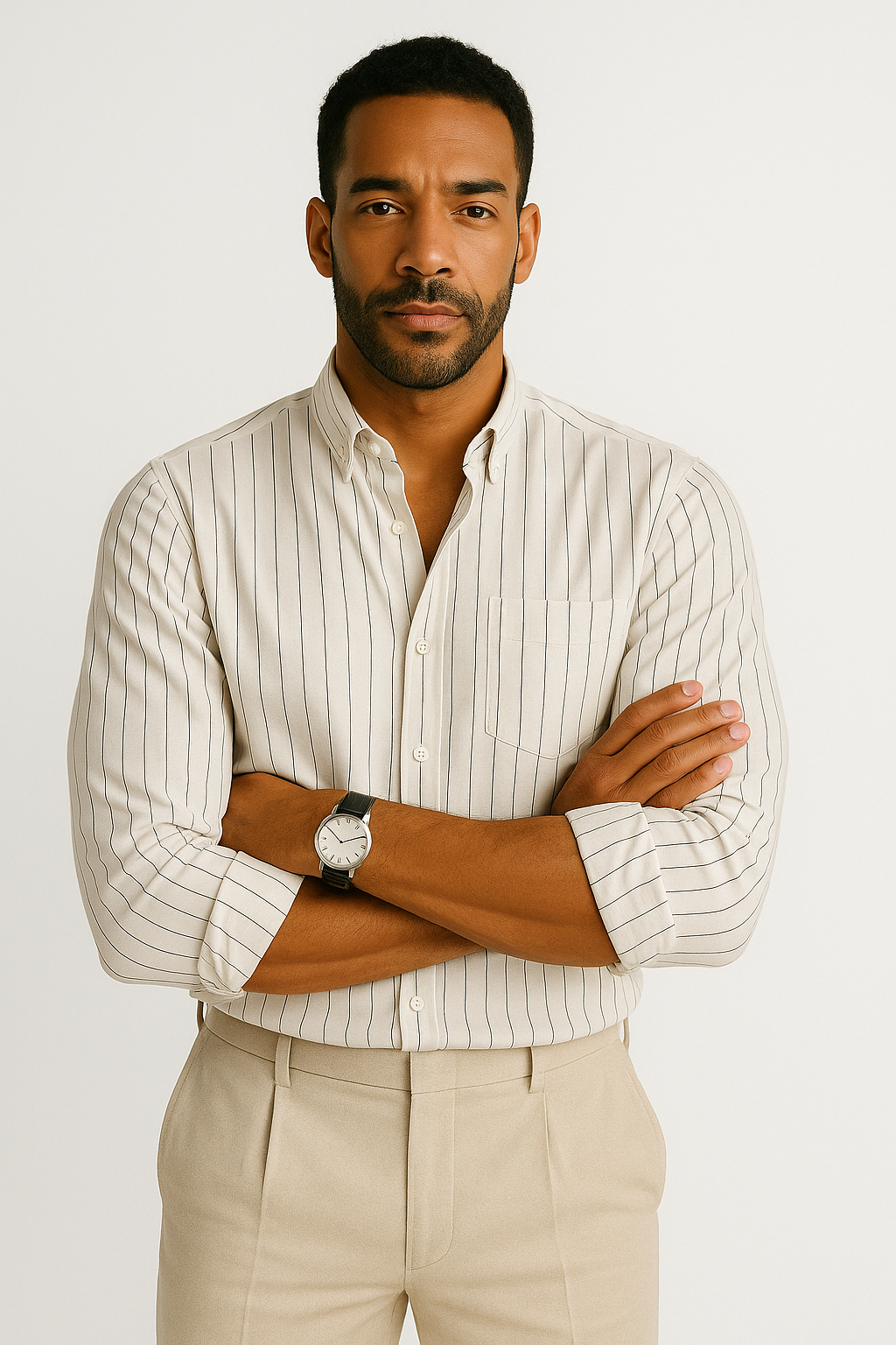 Men’s Classic Stripe Shirt - White